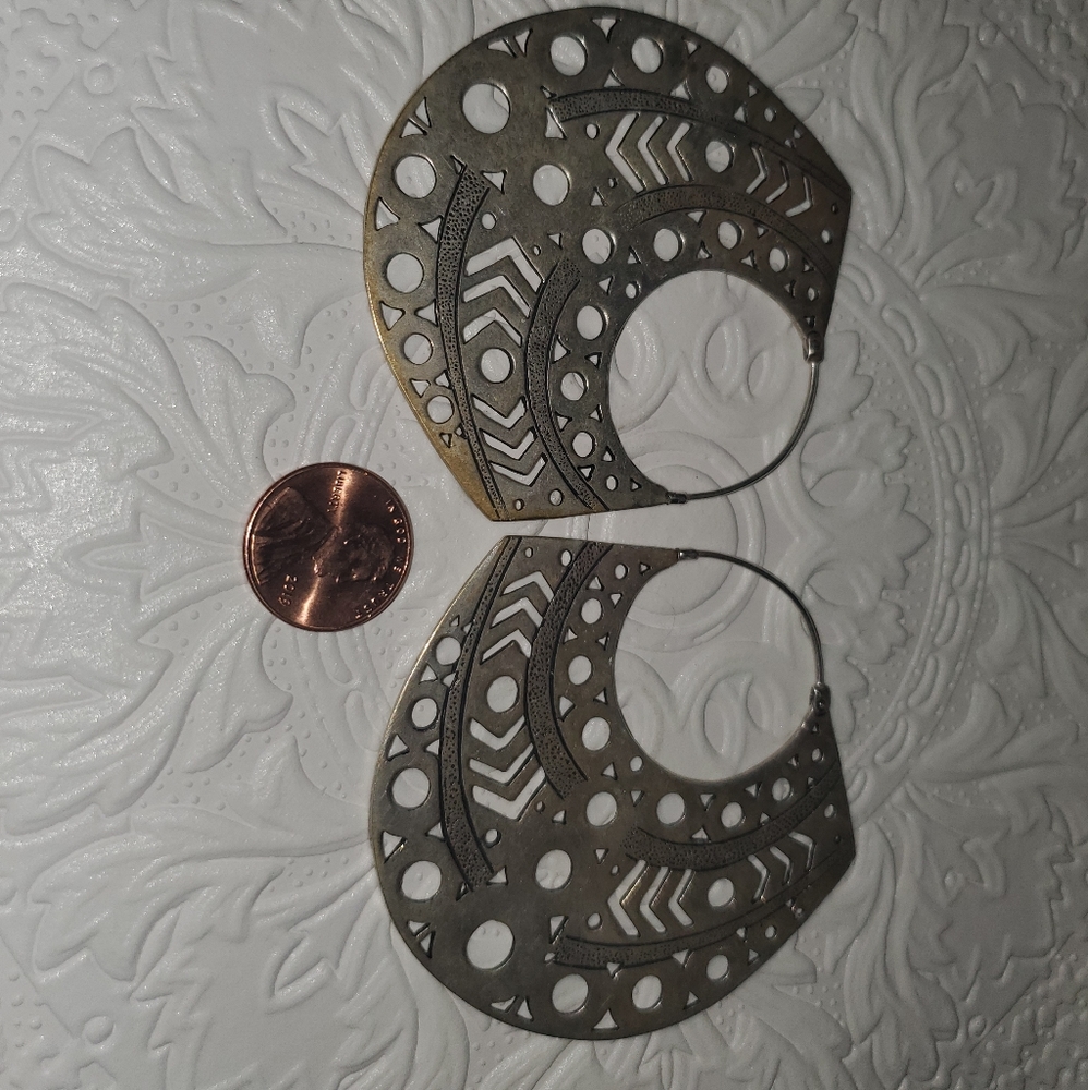 Large earrings